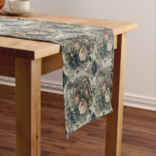 Snide Remarks – Gothic Floral Grotesque Short Table Runner