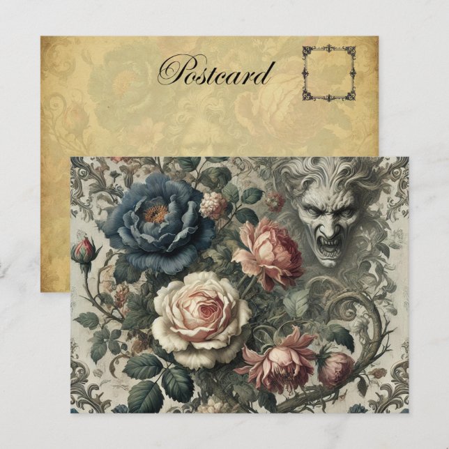 Snide Remarks – Gothic Victorian Holiday Postcard (Front/Back)