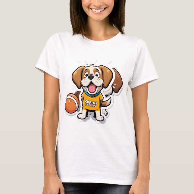 Sniff Happens – Funny Dog Cartoon T-Shirt (Front)