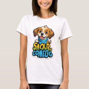 Sniff Happens – Funny Dog Cartoon T-Shirt