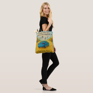 “Sniff N The Pasta Spaghetti Way Misheard Lyrics Tote Bag