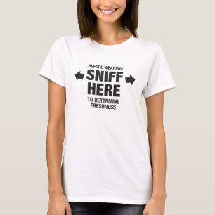 Sniff Test Funny Gag Womens T-Shirt