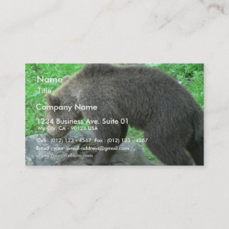 Sniffing Bear Business Card