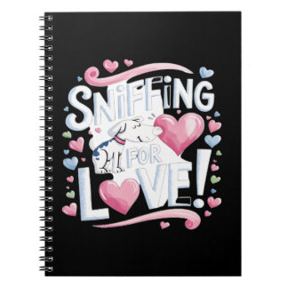 Sniffing for Love! Dog Notebook