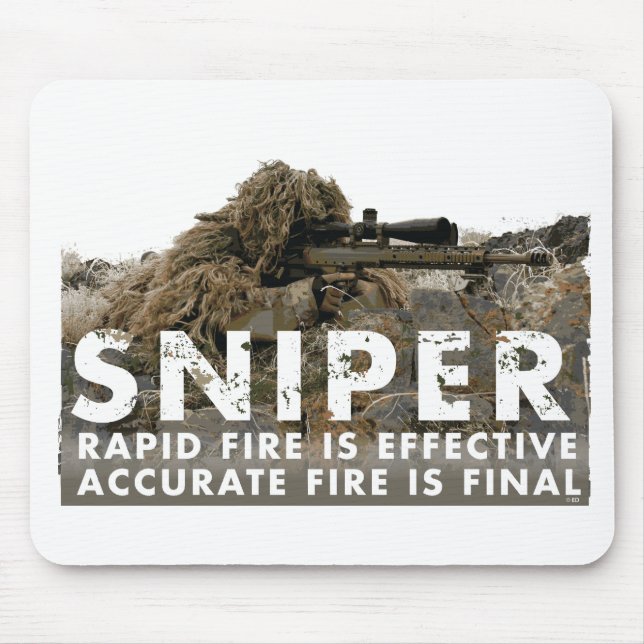 Sniper - Accurate Fire is Final Mouse Mat (Front)