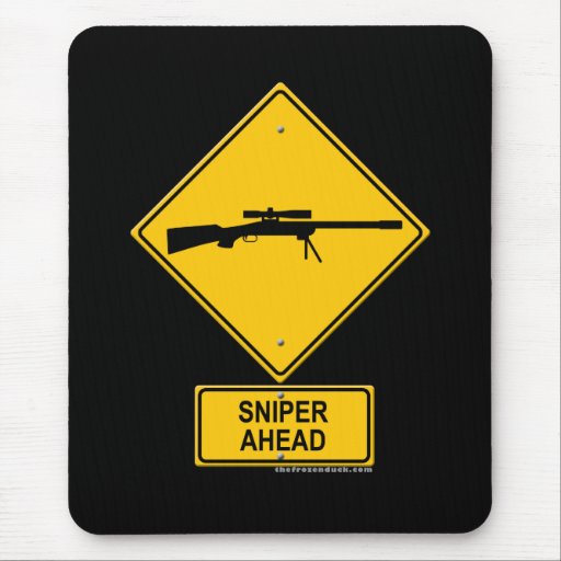 Sniper Ahead Warning Sign | Zazzle