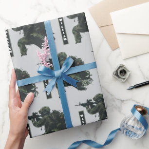 Sniper Camo Military Wrapping Paper