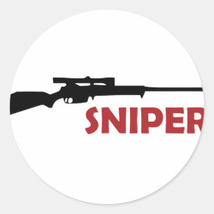 **SNIPER** CLASSIC ROUND STICKER