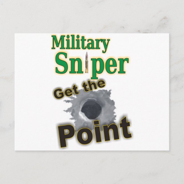 Sniper military(1) postcard (Front)