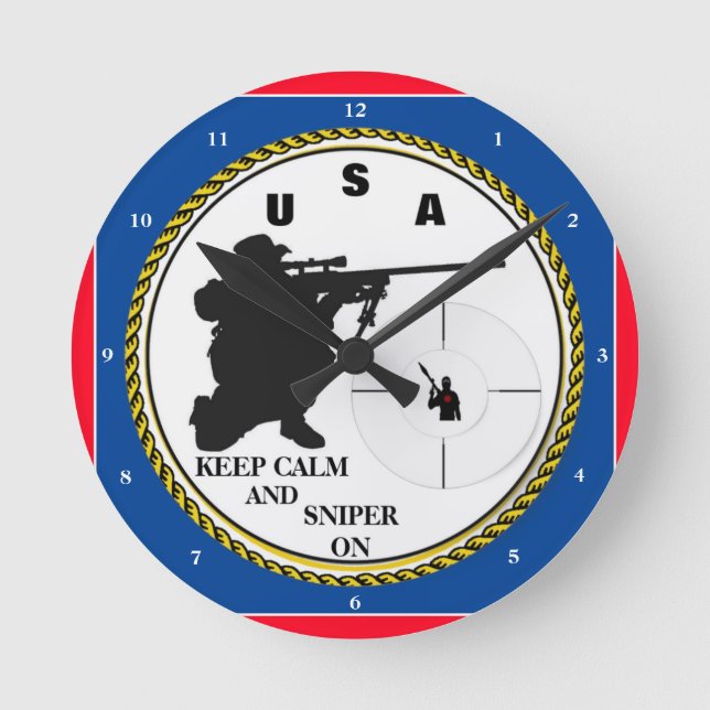 SNIPER ON ROUND CLOCK (Front)