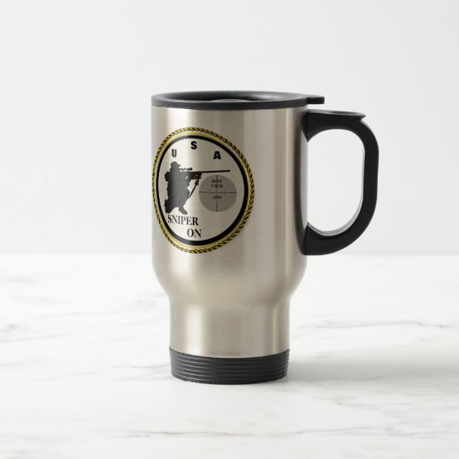 SNIPER ON TRAVEL MUG (Right)