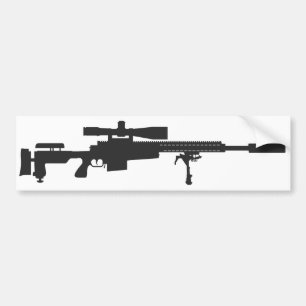 Sniper Rifle Bumper Sticker