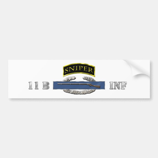 Sniper Tab 11B CIB Bumper Sticker (Front)