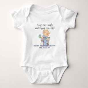 Snips and Snails and Puppy Dog Tails Baby Bodysuit