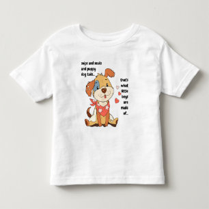 snips and snails...cute bandanna puppy toddler T-Shirt