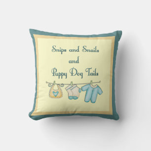 Snips & Snails And Puppy Dog Tails Cushion