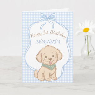 Snips, Snails, and Puppy Dog Tails vintage party Card