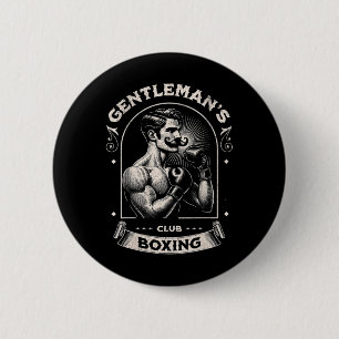 #snirt Gentleman's Boxing Club Retro With Box Boxe 6 Cm Round Badge