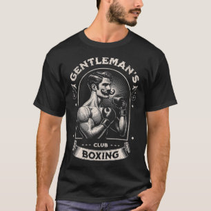 #snirt Gentleman's Boxing Club Retro With Box Boxe T-Shirt