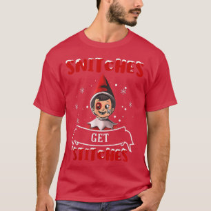 Snitches Art Stitches Snow Christmas For Men Women T-Shirt