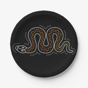Snkae Dotted Design Paper Plate