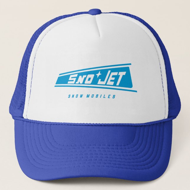 Sno Jet vintage snowmobiles Trucker Hat (Front)