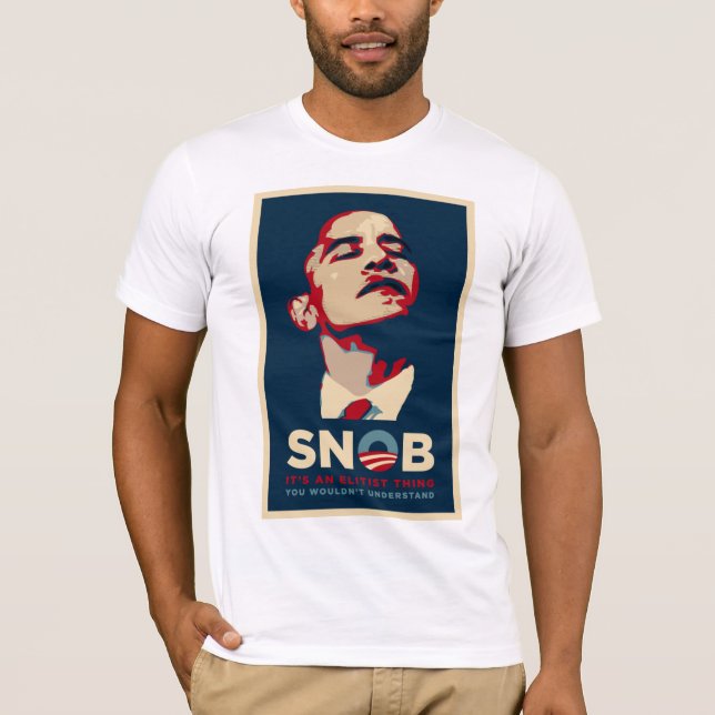 SNOB + Obama's Friends - Customised T-Shirt (Front)
