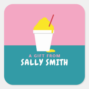 SNOBALL SQUARE STICKER