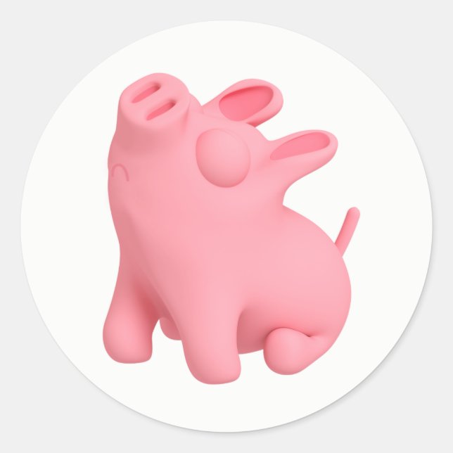 Snobby Rosa Classic Round Sticker (Front)