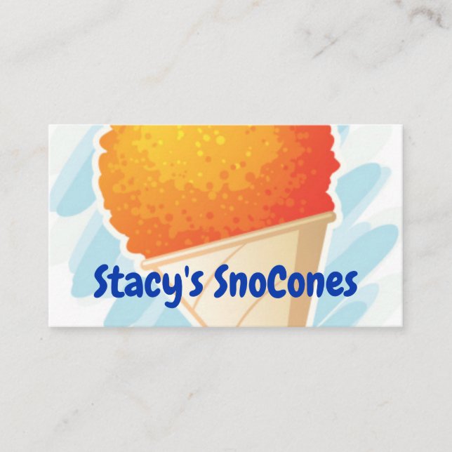 SnoCone Business Card (Front)