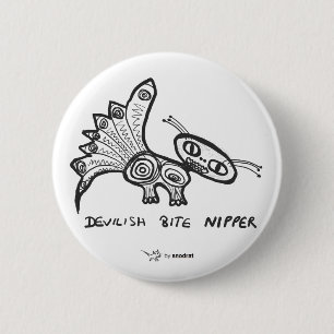 Snod Rat: Devilish Bite Nipper 6 Cm Round Badge