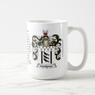 Snodgrass, the Origin, the Meaning and the Crest Coffee Mug