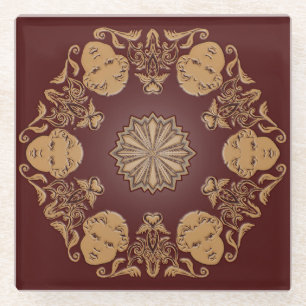 Snoiwflake glass coaster