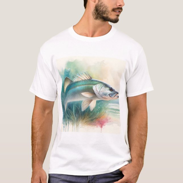 Snook 100924AREF118 - Watercolor T-Shirt (Front)