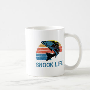 Snook Fishing Retro Vintage Style Jumping Saltwate Coffee Mug