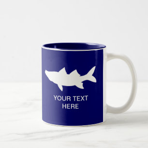 Snook Fishing Silhouette Two-Tone Coffee Mug