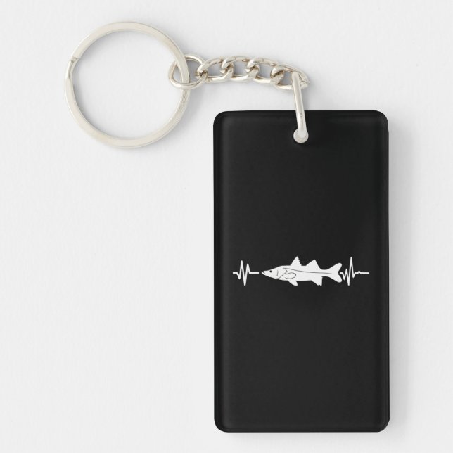Snook Fishing Snook Fish Lovers Key Ring (Front)
