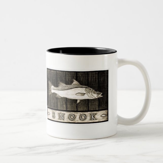 Snook Vintage Black & White Mugs (Right)