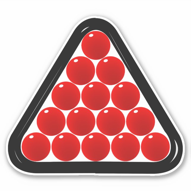 Snooker Balls in Triangle (Front)