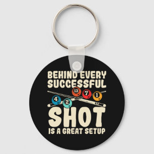 Snooker Billiard Player Billiards Key Ring