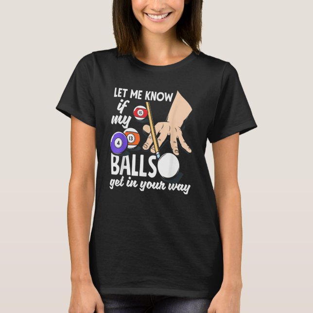 Snooker   Billiard Player T-Shirt (Front)