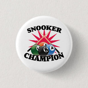 Snooker Champion  3 Cm Round Badge