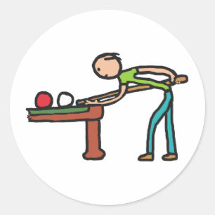 Snooker Classic Round Sticker