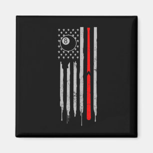 Snooker Design 4th Of July Patriotic Us American F Magnet