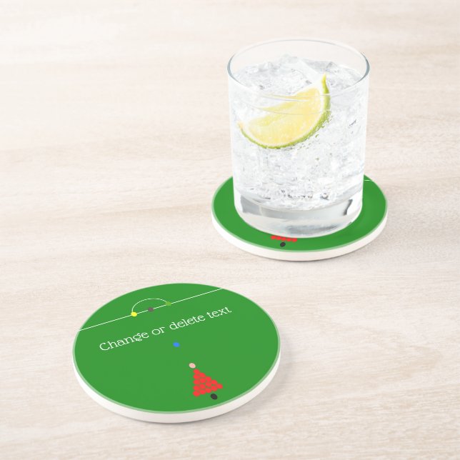 Snooker Design Coaster (Side)
