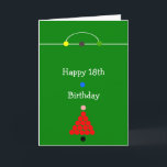 Snooker Design Personalised 18th Birthday Card<br><div class="desc">Greeting card snooker table design age specific birthday card. Customise this birthday card with any text then have it printed and sent to you or instantly download it to your mobile device. Should you require any help with customising then contact us through the link on this page. Snooker design personalised...</div>