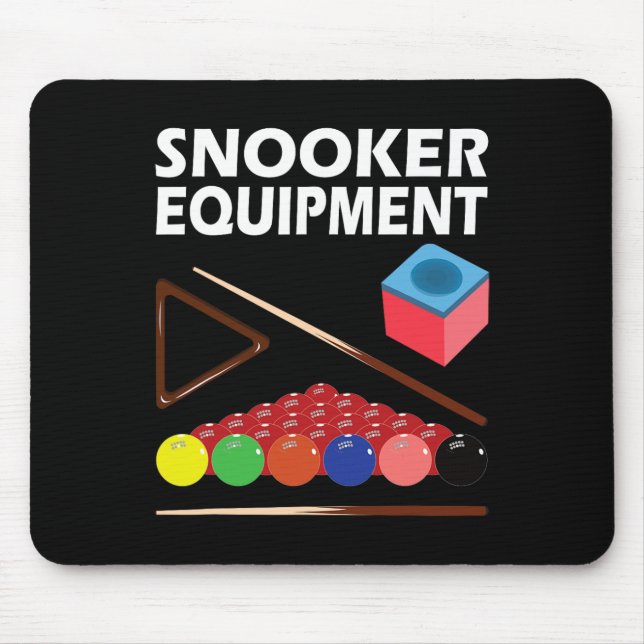 Snooker Equipment Billiards Jerseys For Men 8 Ll P Mouse Mat (Front)