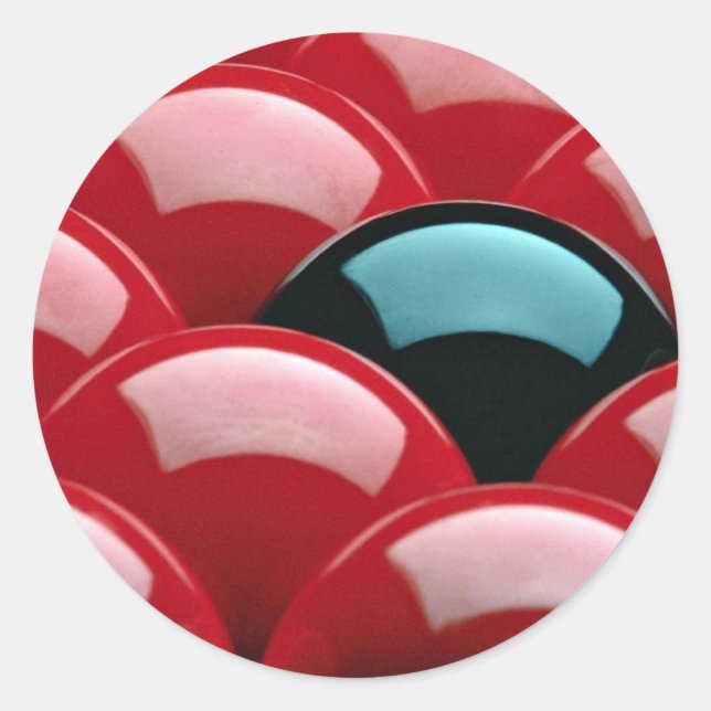 Snooker equipment classic round sticker (Front)
