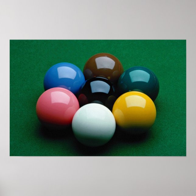 Snooker equipment poster (Front)