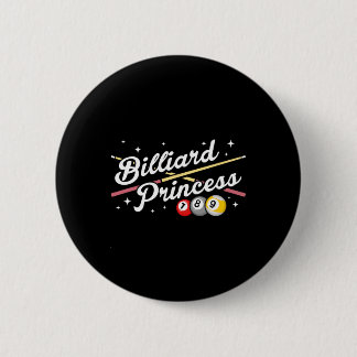 Snooker Game Billiard Princess Pool Players Billia 6 Cm Round Badge